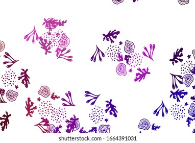 Light Pink, Red vector pattern with random forms. Modern abstract illustration with colorful random forms. Best smart design for your business.