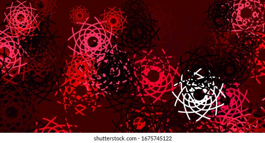 Light Pink, Red vector pattern with abstract shapes. Colorful abstract forms with gradient in simple style. Smart design for your business.