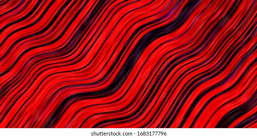 Light Pink, Red vector pattern with curves. Illustration in abstract style with gradient curved.  Design for your business promotion.