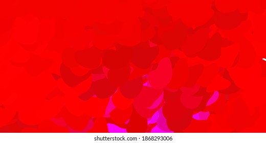 Light pink, red vector pattern with abstract shapes. Colorful illustration with simple gradient shapes. Modern design for your ads.