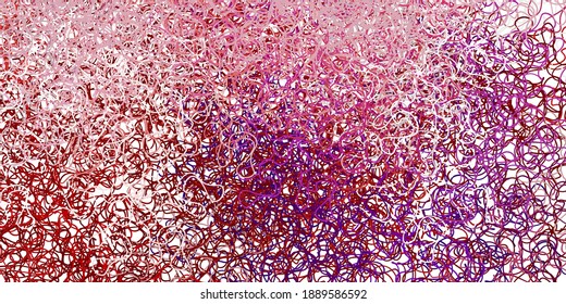 Light pink, red vector pattern with curves. Colorful illustration, which consists of curves. Pattern for websites, landing pages.