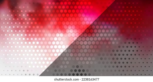 Light Pink, Red vector pattern with circles. Illustration with set of shining colorful abstract spheres. New template for your brand book.