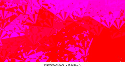 Light Pink, Red vector pattern with abstract shapes. Modern abstract illustration with gradient random forms. Modern design for your ads.