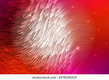 Light Pink, Red vector pattern with wry lines. Colorful abstract illustration with gradient lines. Business design for posters, banners.