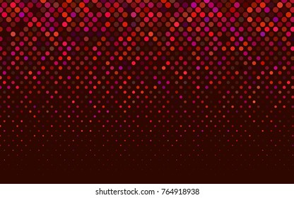 Light Pink, Red vector red pattern of geometric circles, shapes. Colorful mosaic banner. Geometric background with colored disks.