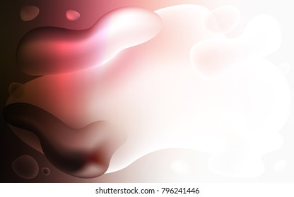 Light Pink, Red vector pattern with bubble shapes. A vague circumflex abstract illustration with gradient. The elegant pattern for brand book.