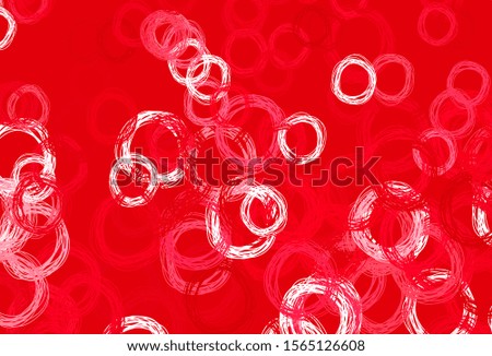 Light Pink, Red vector pattern with spheres. Modern abstract illustration with colorful water drops. Design for poster, banner of websites.