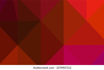 Light Pink, Red vector polygon abstract layout. Creative geometric illustration in Origami style with gradient. Brand-new design for your business.
