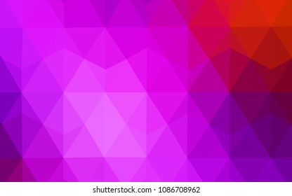Light Pink, Red vector polygon abstract background. Polygonal abstract illustration with gradient. Template for cell phone's backgrounds.