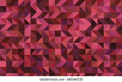 Light Pink, Red vector polygon abstract template. An elegant bright illustration with gradient. Triangular pattern for your business design.