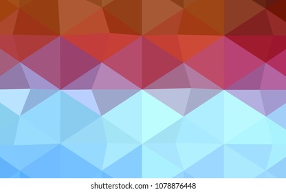 Light Pink, Red vector polygonal background. A completely new color illustration in a  polygonal style. Textured pattern can be used for background.