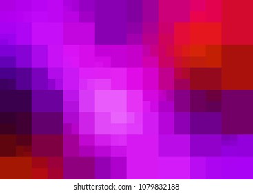 Light Pink, Red vector polygonal illustration, which consist of rectangles. Rectangular design for your business. Creative geometric background in Origami style with gradient