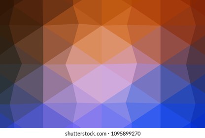 Light Pink, Red vector polygonal pattern. Polygonal abstract illustration with gradient. A new texture for your design.