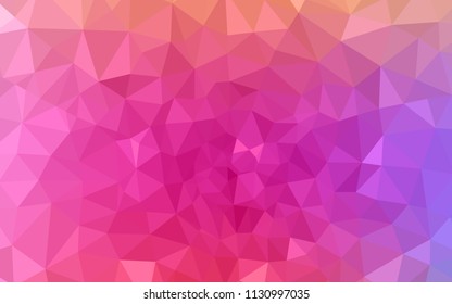 Light Pink, Red vector polygonal pattern. Polygonal abstract illustration with gradient. Polygonal design for your web site.