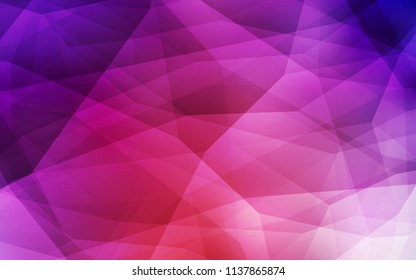 Light Pink, Red vector polygonal template. A sample with polygonal shapes. New template for your brand book.