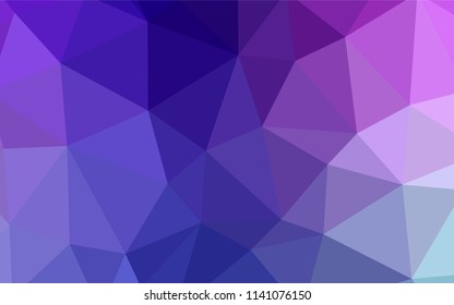 Light Pink, Red vector polygonal background. Shining colorful illustration with triangles. New template for your brand book.