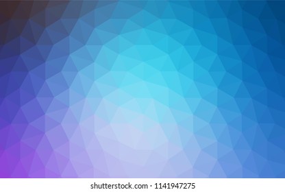 Light Pink, Red vector polygonal pattern. A sample with polygonal shapes. Best triangular design for your business.