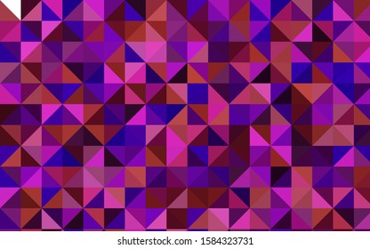 Light Pink, Red vector polygonal pattern. Geometric illustration in Origami style with gradient.  Brand-new style for your business design.