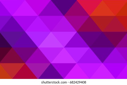 Light Pink, Red vector polygonal illustration, which consist of triangles. Triangular design for your business. Creative geometric background in Origami style with gradient