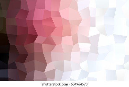 Light Pink, Red vector polygonal illustration consisting of rectangles. Rectangular design for your business. Creative geometric background in origami style with gradient.