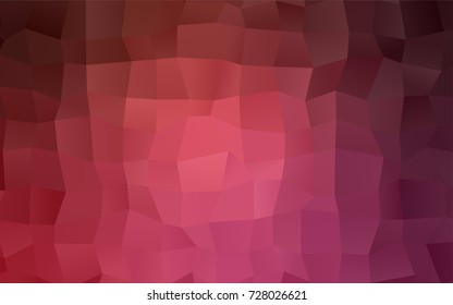 Light Pink, Red vector polygonal illustration, which consist of rectangles. Rectangular pattern for your business design. Geometric background in Origami style with gradient. 
