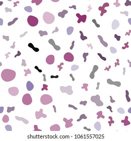 Light Pink, Red vector seamless template with liquid shapes. A sample with blurred bubble shapes. A new texture for your  ad, booklets, leaflets.