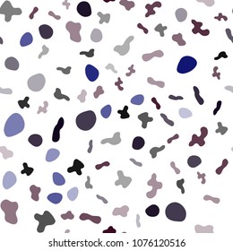 Light Pink, Red vector seamless pattern with bubble shapes. Blurred geometric sample with gradient bubbles.  Marble design for your web site.