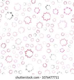 Light Pink, Red vector seamless  backdrop with dots. Blurred decorative design in abstract style with bubbles. Completely new template for your brand book.