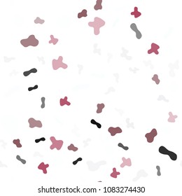 Light Pink, Red vector seamless pattern with bent lines. Creative illustration in halftone marble style with gradient. Marble design for your web site.