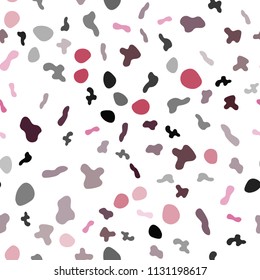 Light Pink, Red vector seamless template with lines, ovals. Colorful illustration in abstract marble style with gradient. The template for cell phone backgrounds.