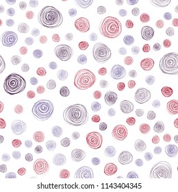 Light Pink, Red vector seamless abstract doodle pattern. flowers on elegant natural pattern with gradient. Doodle design can be used for your web site.