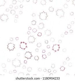 Light Pink, Red vector seamless pattern with spheres. Blurred bubbles on abstract background with colorful gradient. New design for ad, poster, banner of your website.