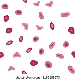 Light Pink, Red vector seamless pattern with spheres. Beautiful colored illustration with blurred circles in nature style. Pattern for design of window blinds, curtains.