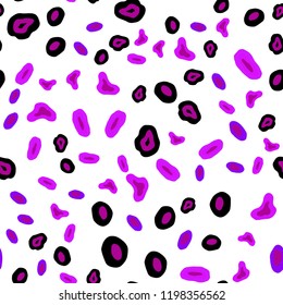 Light Pink, Red vector seamless template with circles. Blurred bubbles on abstract background with colorful gradient. Design for textile, fabric, wallpapers.