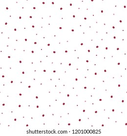 Light Pink, Red vector seamless pattern with spheres. Blurred decorative design in abstract style with bubbles. Pattern for trendy fabric, wallpapers.