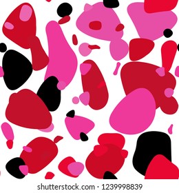Light Pink, Red vector seamless template with circles. Blurred bubbles on abstract background with colorful gradient. Design for wallpaper, fabric makers.