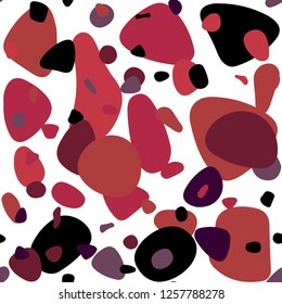 Light Pink, Red vector seamless cover with spots. Blurred bubbles on abstract background with colorful gradient. Design for textile, fabric, wallpapers.