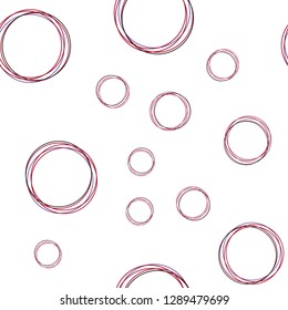 Light Pink, Red vector seamless cover with spots. Beautiful colored illustration with blurred circles in nature style. Design for textile, fabric, wallpapers.