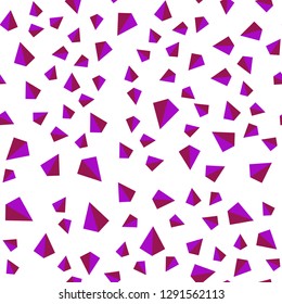 Light Pink, Red vector seamless, isometric cover with polygonal style. Decorative design in abstract style with triangles. Template for business cards, websites.