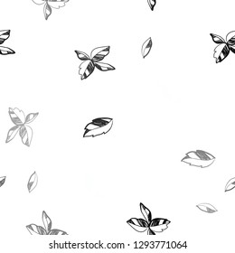 Light Pink, Red vector seamless natural background with leaves. Colorful abstract illustration with leaves in doodle style. Pattern for trendy fabric, wallpapers.