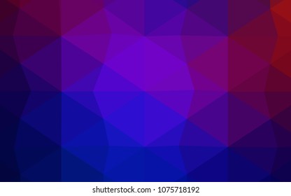 Light Pink, Red vector shining triangular backdrop. Elegant bright polygonal illustration with gradient. A completely new design for your business.