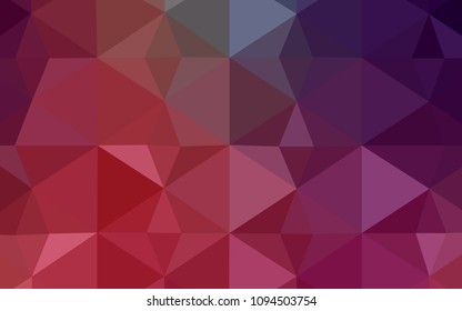 Light Pink, Red vector shining triangular layout. A completely new color illustration in a polygonal style. New template for your brand book.