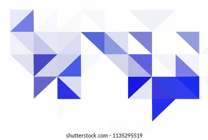 Light Pink, Red vector shining triangular backdrop. Polygonal abstract illustration with gradient. Best triangular design for your business.