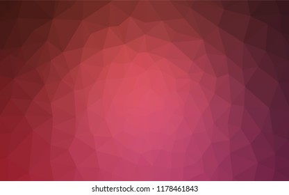 Light Pink, Red vector shining triangular layout. Colorful illustration in polygonal style with gradient. Best triangular design for your business.