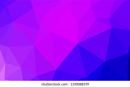 Light Pink, Red vector shining triangular cover. Colorful illustration in abstract style with triangles. Brand new design for your business.