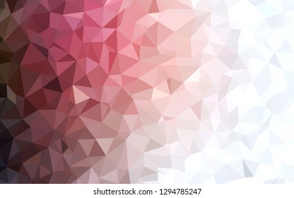 Light Pink, Red vector shining triangular backdrop. Colorful illustration in abstract style with triangles. New template for your brand book.