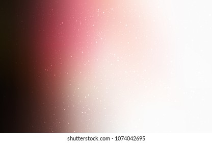 Light Pink, Red vector template with space stars. Space stars on blurred abstract background with gradient. Pattern for astrology websites.