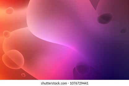Light Pink, Red vector template with lava shapes. Glitter abstract illustration with wry lines. The best blurred design for your business.
