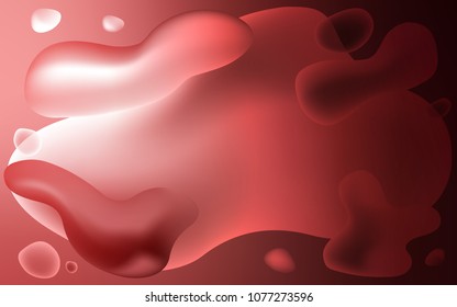 Light Pink, Red vector template with bent ribbons. An elegant bright illustration with gradient. New composition for your brand book.