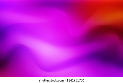Light Pink, Red vector template with bent lines. Shining crooked illustration in marble style. The elegant pattern for brand book.